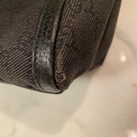 Gucci GG Canvas & Leather Hobo Bag Black - Picture 10 of 13